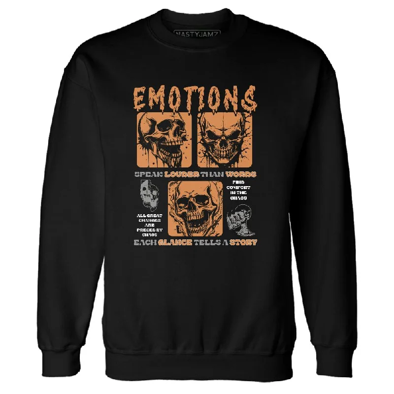 AM 1 Essential Light Bone NastyJamz Sweatshirt Match Emotions Skull