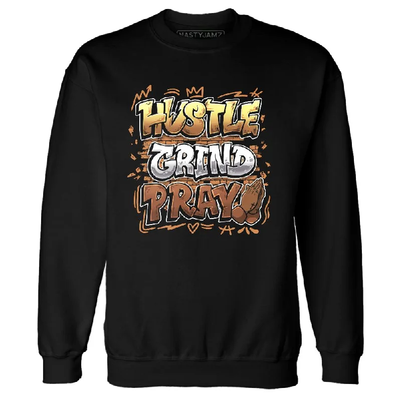 AM 1 Essential Light Bone NastyJamz Sweatshirt Match Hustle Grind Pray