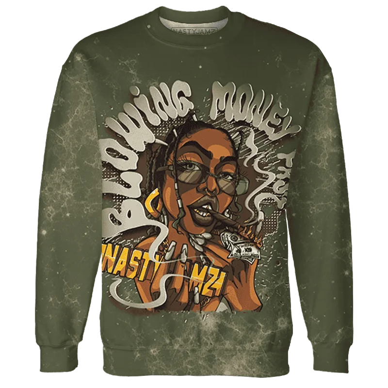 AM 1 Essential Premium NastyJamz Sweatshirt Match Blowing Money Fast Girl All-Over Print