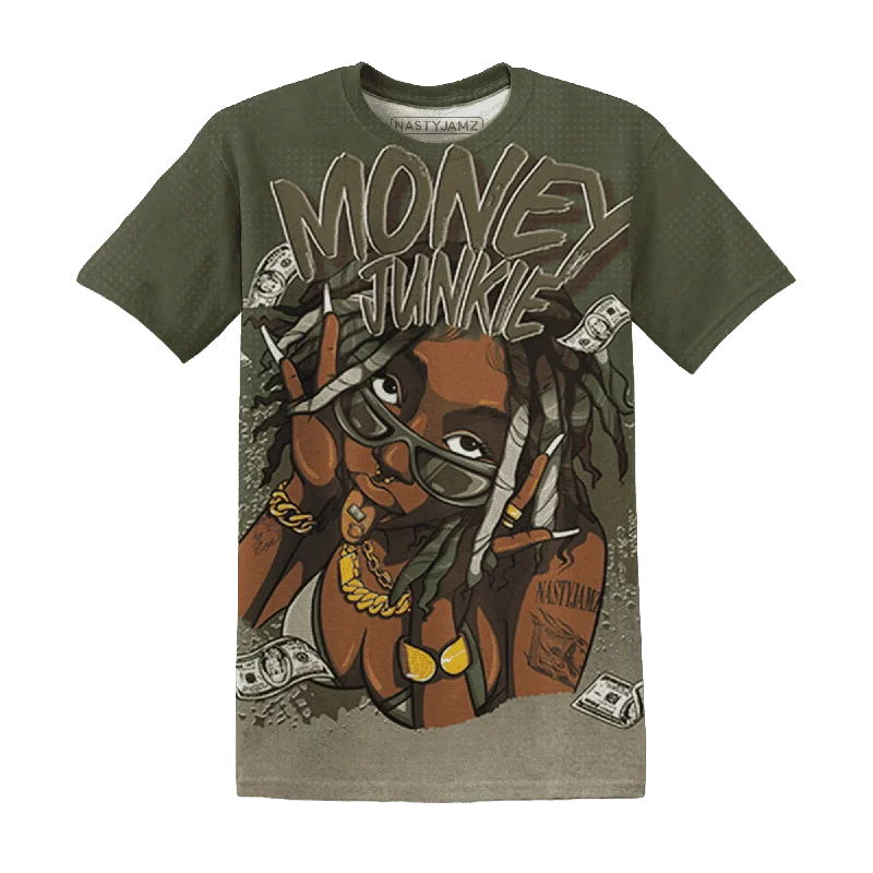 Modern Unisex Streetwear Outfits AM 1 Essential Premium NastyJamz T-Shirt Match Money Junkie All-Over Print