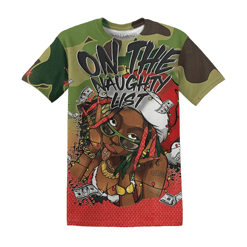 Classic And Timeless Unisex Style AM 90 Duck Camo NastyJamz T-Shirt Match Xmas Naughty List All-Over Print