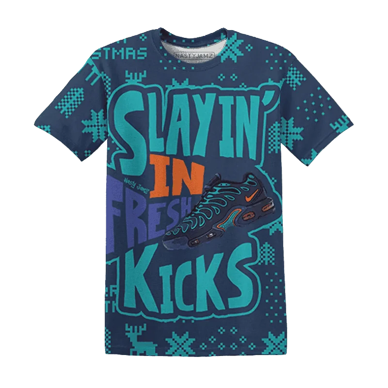 Breathable And Lightweight Unisex Wear AM Drift Dusty Cactus Midnight NastyJamz T-Shirt Match Slayin Kicks All-Over Print