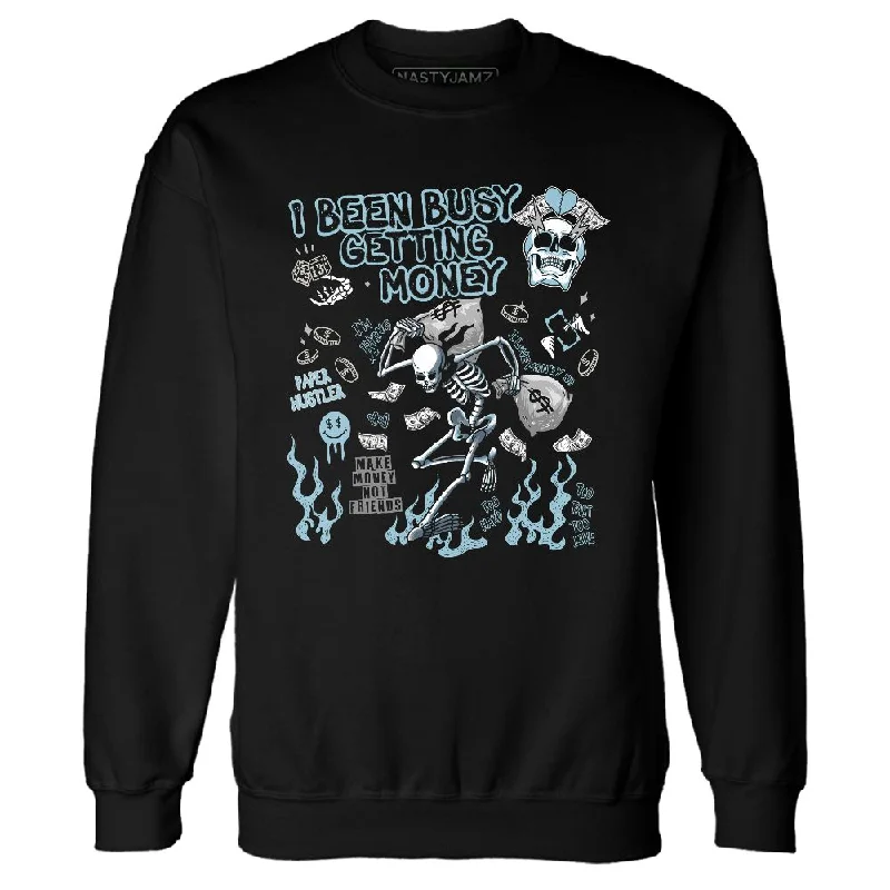 AM Plus DriftDark Obsidian NastyJamz Sweatshirt Match Busy Getting Money Skull