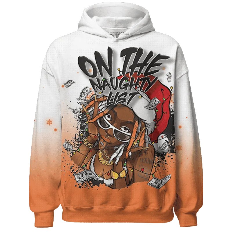 AM TW White Orange NastyJamz Hoodie Match Xmas Naughty List All-Over Print