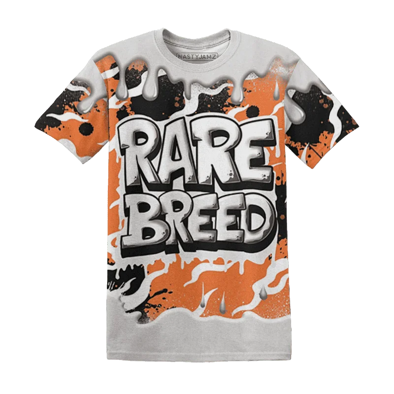 Comfortable And Stylish Unisex Outfits NastyJamz AM TW White Orange T-Shirt Match Rare Breed Drippin All-Over Print