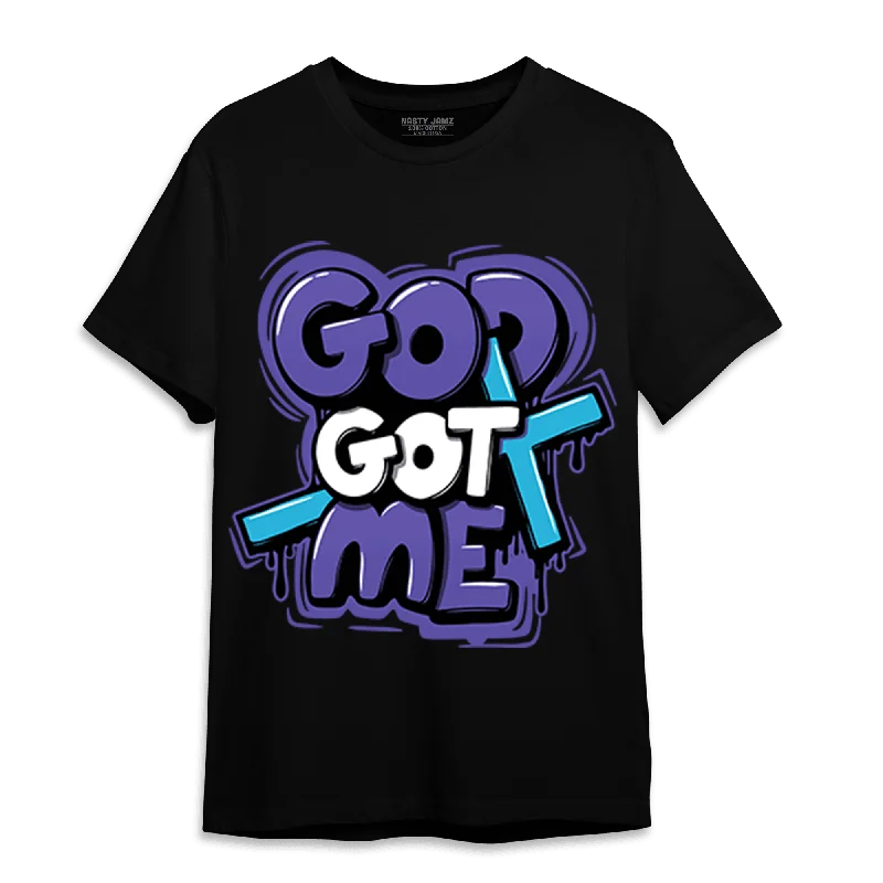 NastyJamz Aqua 6s T-Shirt Match God Got Me