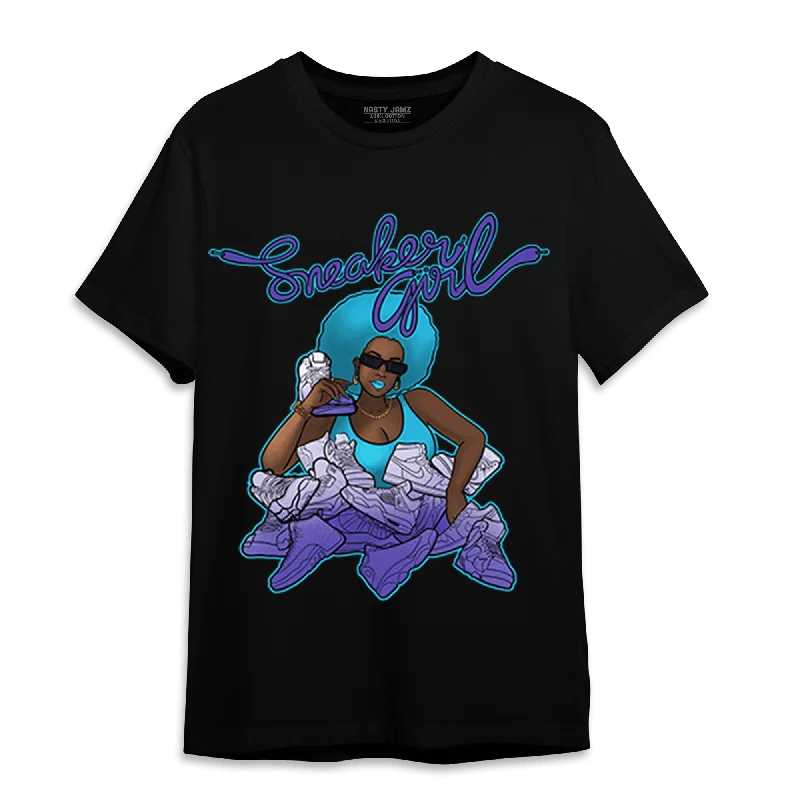 NastyJamz Aqua 6s T-Shirt Match Sneaker Girl