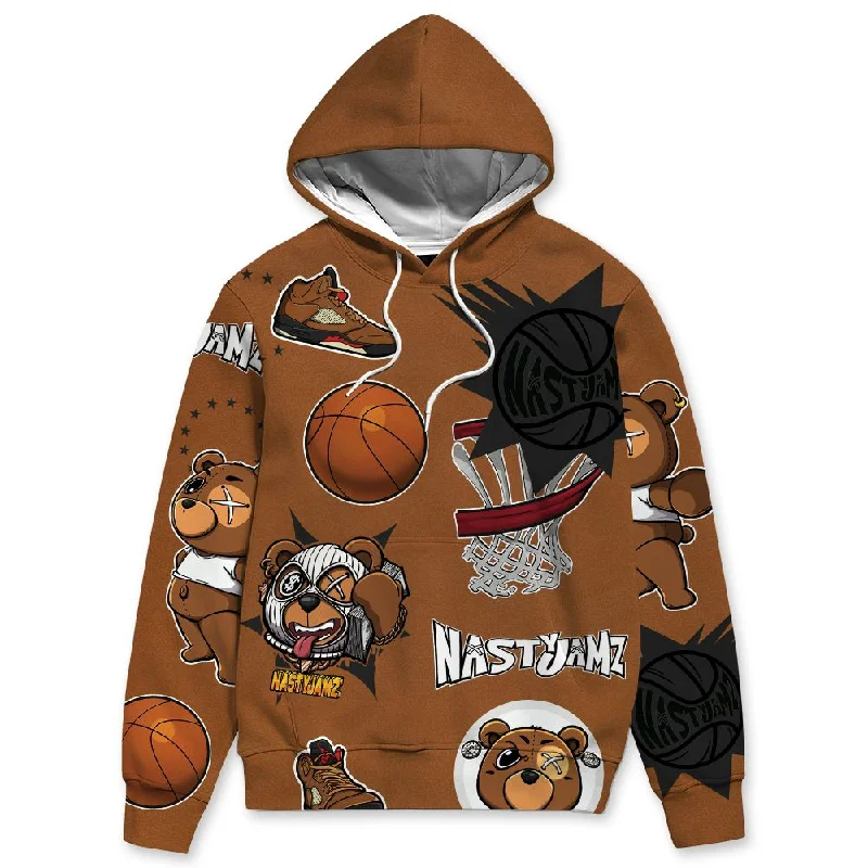 Archaeo Brown 5s NastyJamz Hoodie Match BER Icon Wallpapers All-Over Print