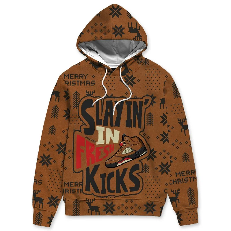 Archaeo Brown 5s NastyJamz Hoodie Match Slayin Kicks All-Over Print