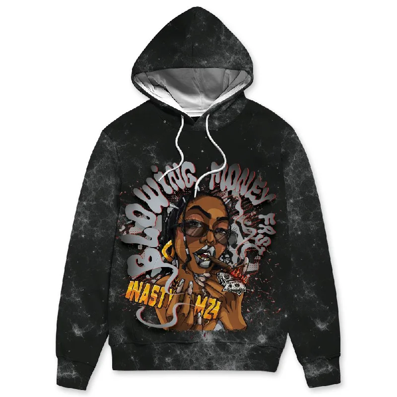 Black Cement 3s NastyJamz Hoodie Match Blowing Money Fast Girl All-Over Print