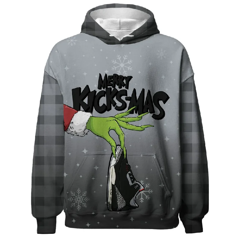 Black Cement 3s NastyJamz Hoodie Match Merry Kicksmas All-Over Print