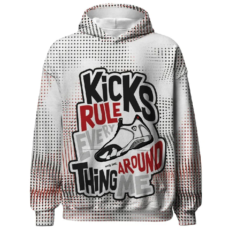 Black Toe 14s NastyJamz Hoodie Match Kicks Rule All-Over Print