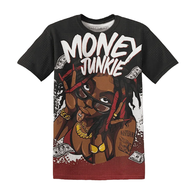 High-Quality Unisex Basics For All Occasions Black Toe Reimagined Red White 1s NastyJamz T-Shirt Match Money Junkie All-Over Print