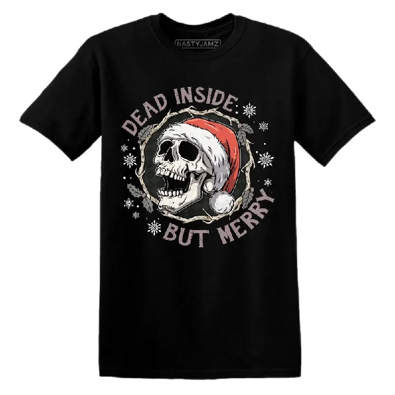 Black Violet Ore 3s NastyJamz T-Shirt Match Dead Inside But Merry