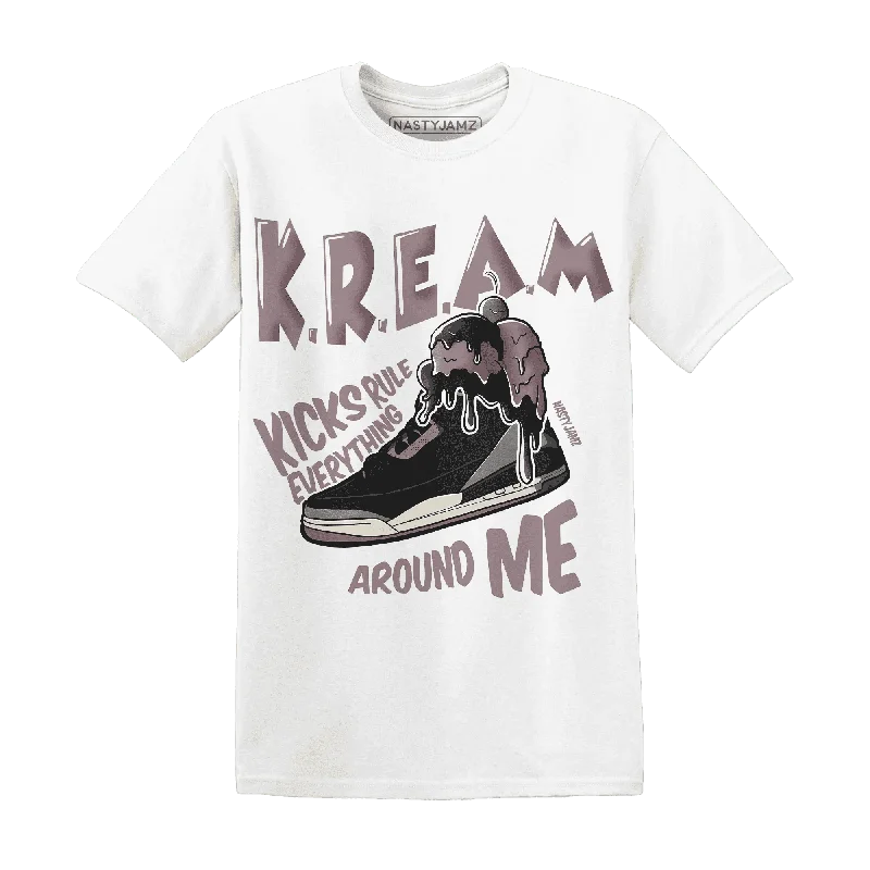 Black Violet Ore 3s NastyJamz T-Shirt Match Kream Sneaker