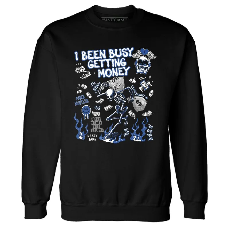 Blueberry 12s NastyJamz Sweatshirt Match Busy Getting Money Skull