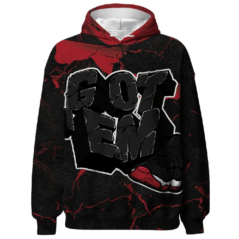 Bred Velvet 11s NastyJamz Hoodie Match Got Em All-Over Print