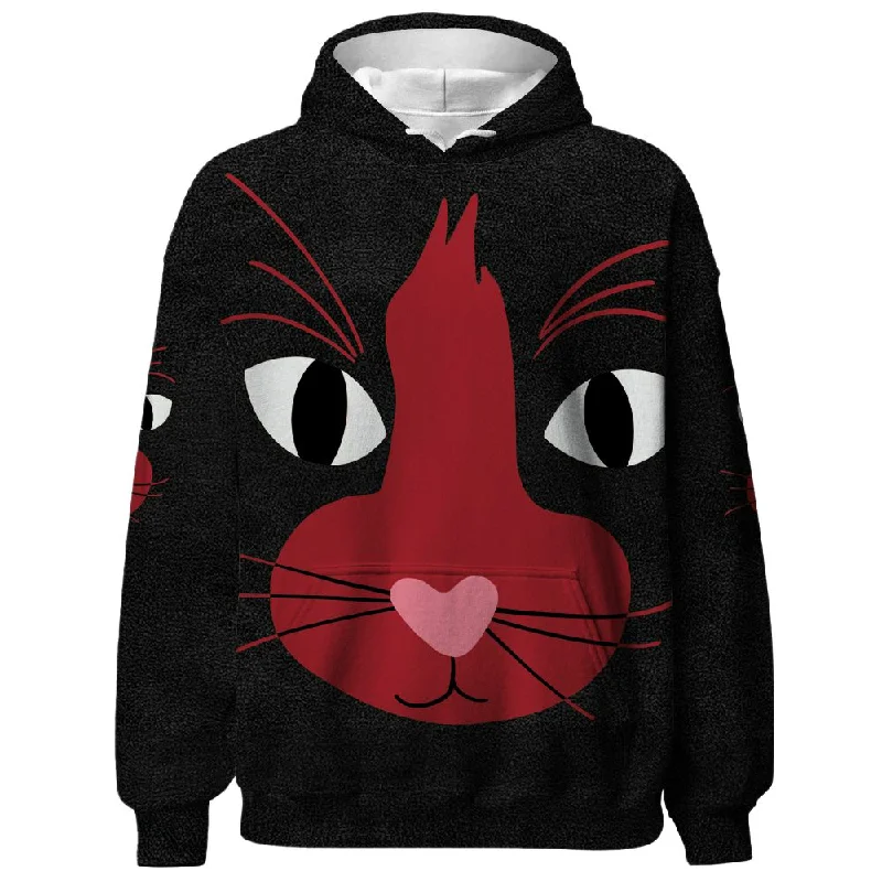 Bred Velvet 11s NastyJamz Hoodie Match Meow All-Over Print