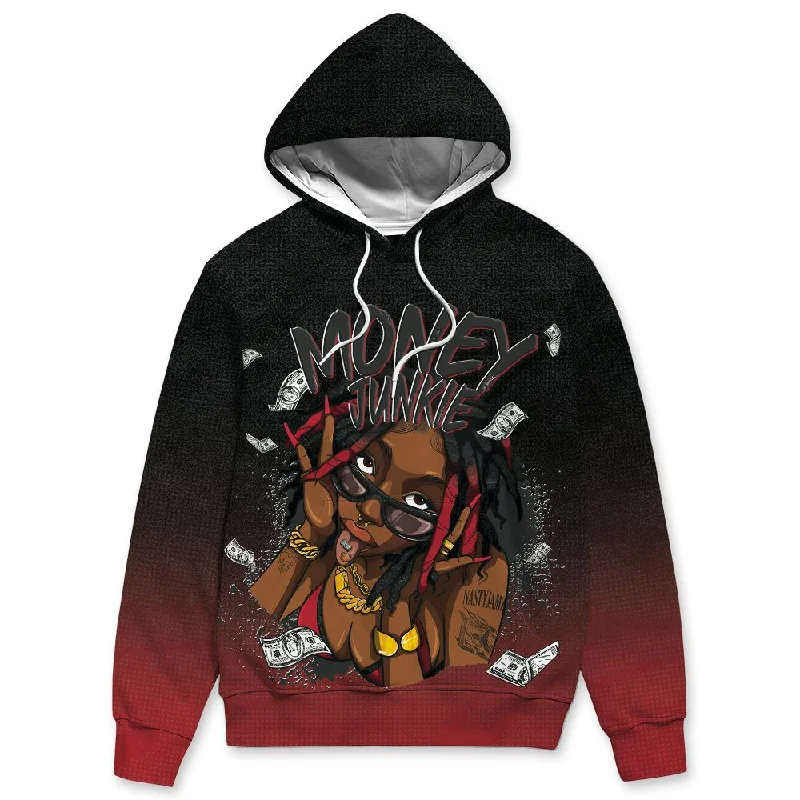 Bred Velvet 11s NastyJamz Hoodie Match Money Junkie All-Over Print