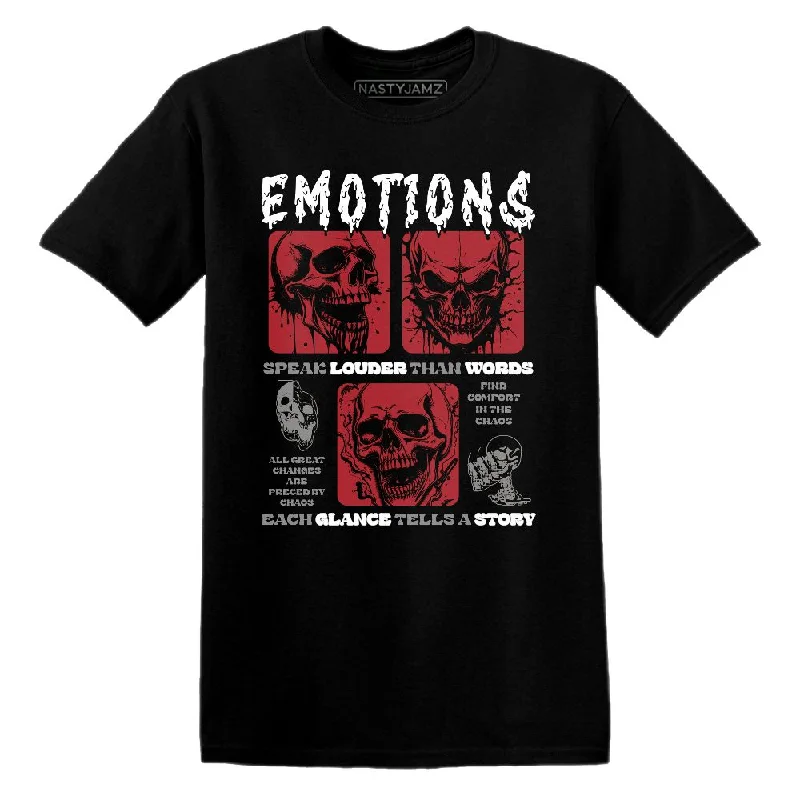 Bred Velvet 11s NastyJamz T-Shirt Match Emotions Skull