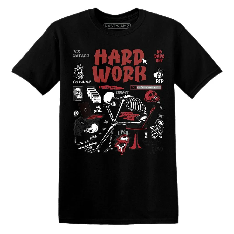 Bred Velvet 11s NastyJamz T-Shirt Match Hard Work