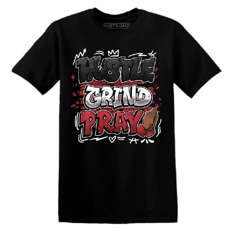 Bred Velvet 11s NastyJamz T-Shirt Match Hustle Grind Pray