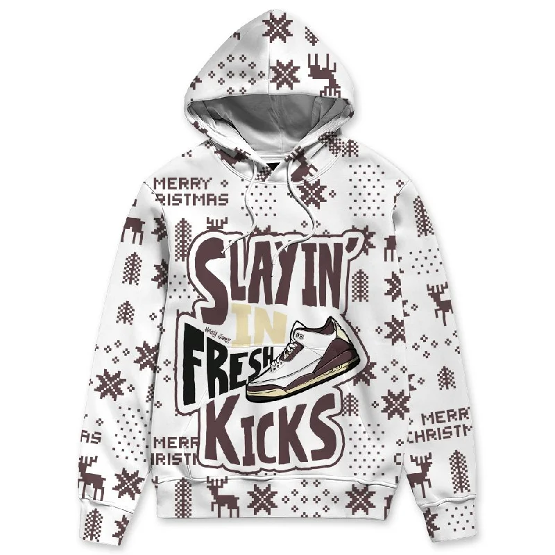 Burgundy Crush 3s NastyJamz Hoodie Match Slayin Kicks All-Over Print