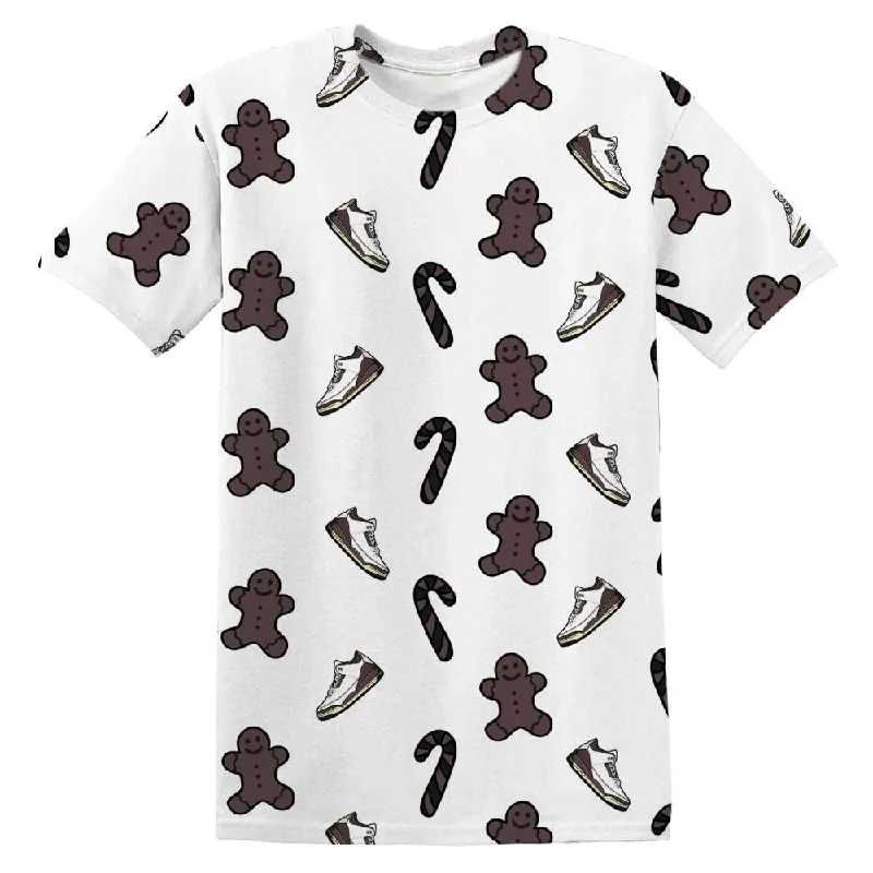 Modern Unisex Clothing For Any Occasion Burgundy Crush 3s NastyJamz T-Shirt Match Candy Cookie Kicks All-Over Print