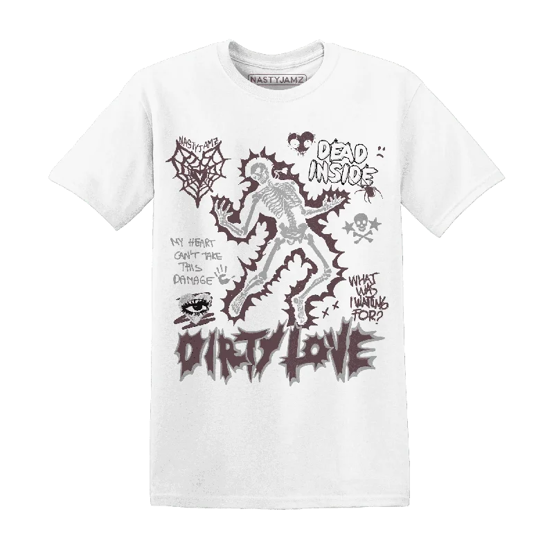 Burgundy Crush 3s NastyJamz T-Shirt Match Dirty Love Skull