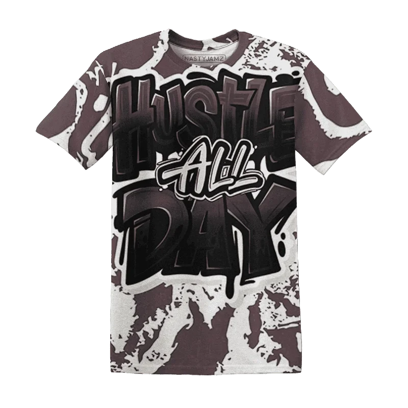 Versatile Clothing For All Genders NastyJamz Burgundy Crush 3s T-Shirt Match Hustle All Day All-Over Print