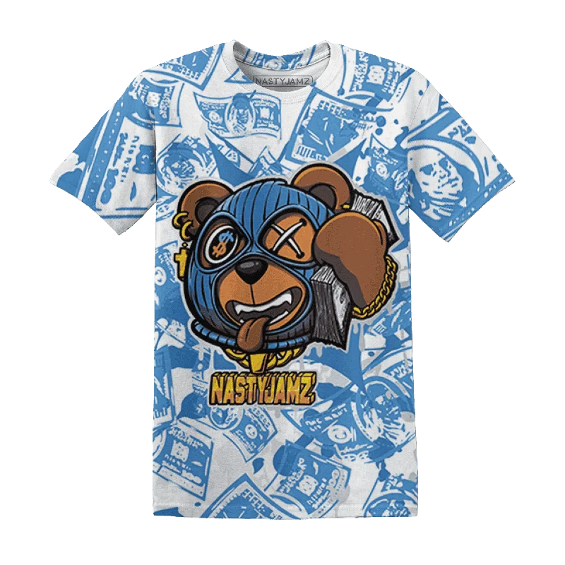 Minimalist Unisex Fashion Essentials NastyJamz Carolina Blue Univercitii 17s T-Shirt Match Money Motive BER All-Over Print