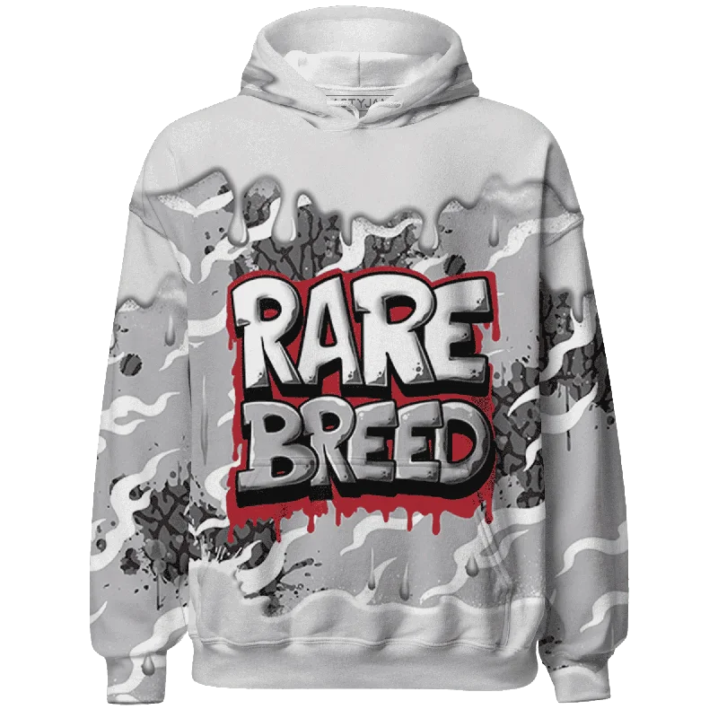 NastyJamz Cement Grey 3s Hoodie Match Rare Breed Drippin All-Over Print