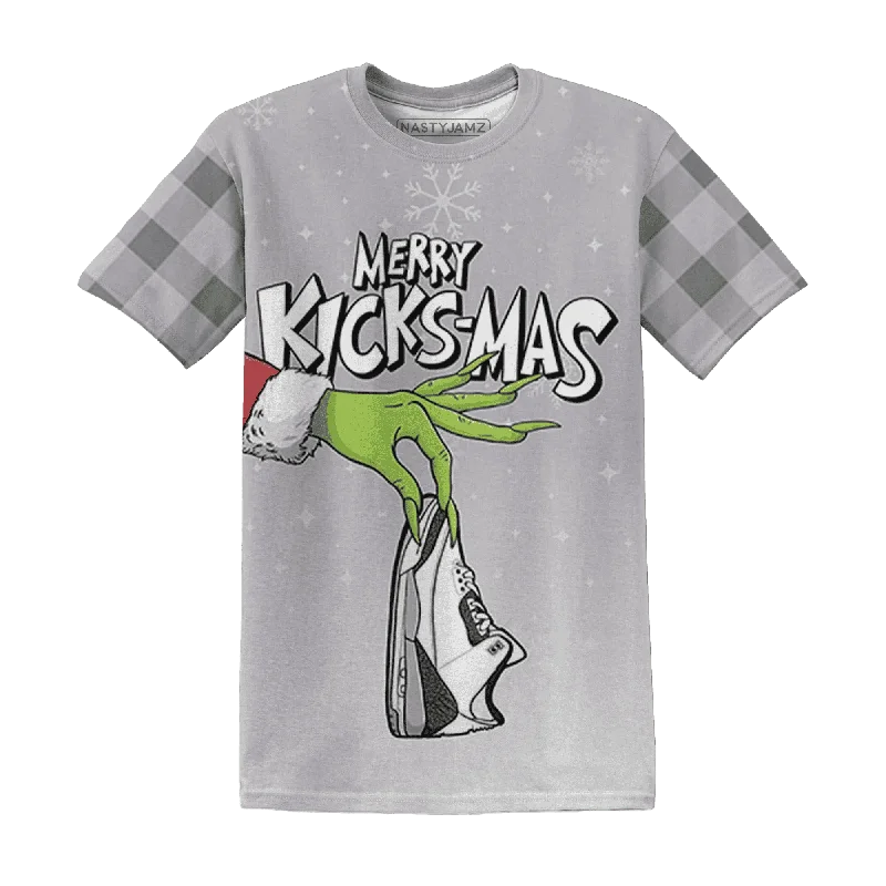 Bold And Trendy Gender-Neutral Outfits Cement Grey 3s NastyJamz T-Shirt Match Merry Kicksmas All-Over Print