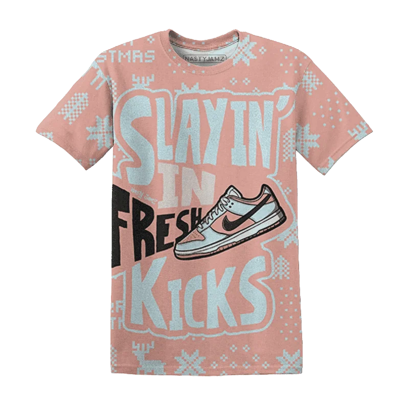 Stylish Unisex Outfit Ideas Dunk Arctic Orange NastyJamz T-Shirt Match Slayin Kicks All-Over Print