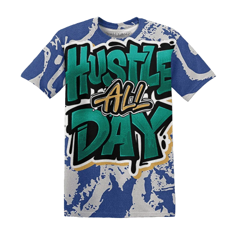 Unisex Casual Fashion Trends Dunk Hyper Royal Malachite NastyJamz T-Shirt Match Hustle All Day All-Over Print