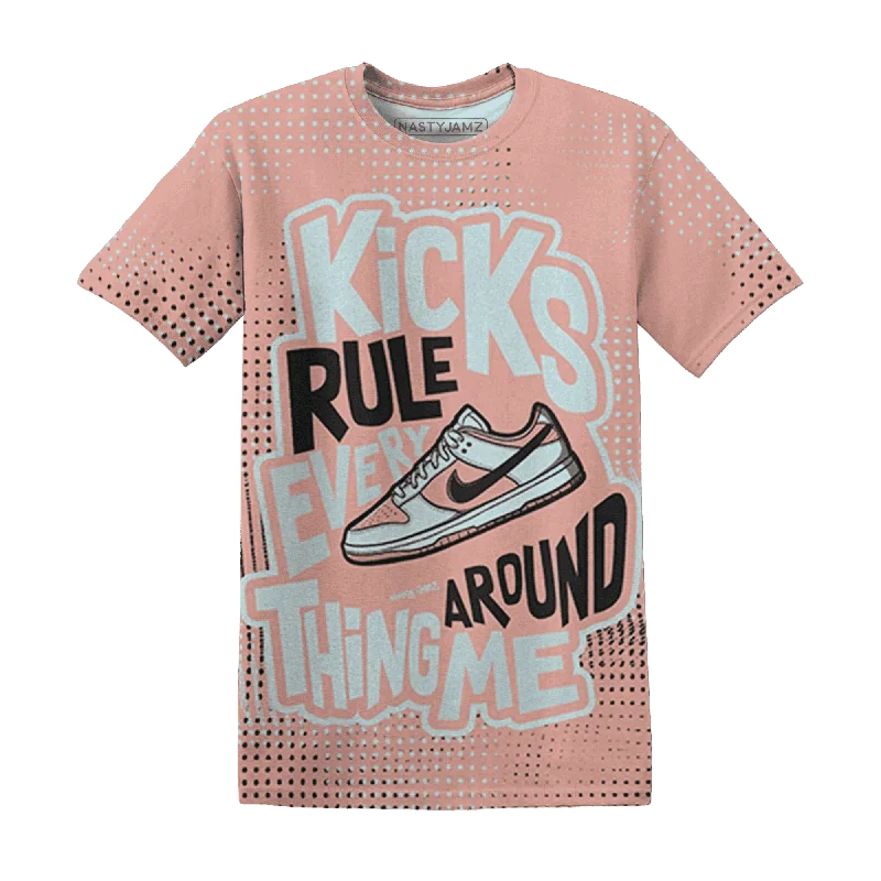 Casual Yet Sophisticated Unisex Fashion Dunk Low Glacier Blue Arctic Orange NastyJamz T-Shirt Match Kicks Rule All-Over Print