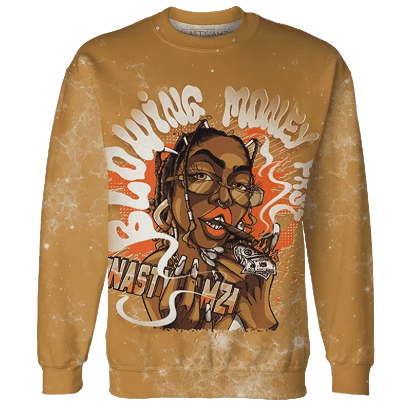 Dunk Low Retro Wheat Orange NastyJamz Sweatshirt Match Blowing Money Fast Girl All-Over Print