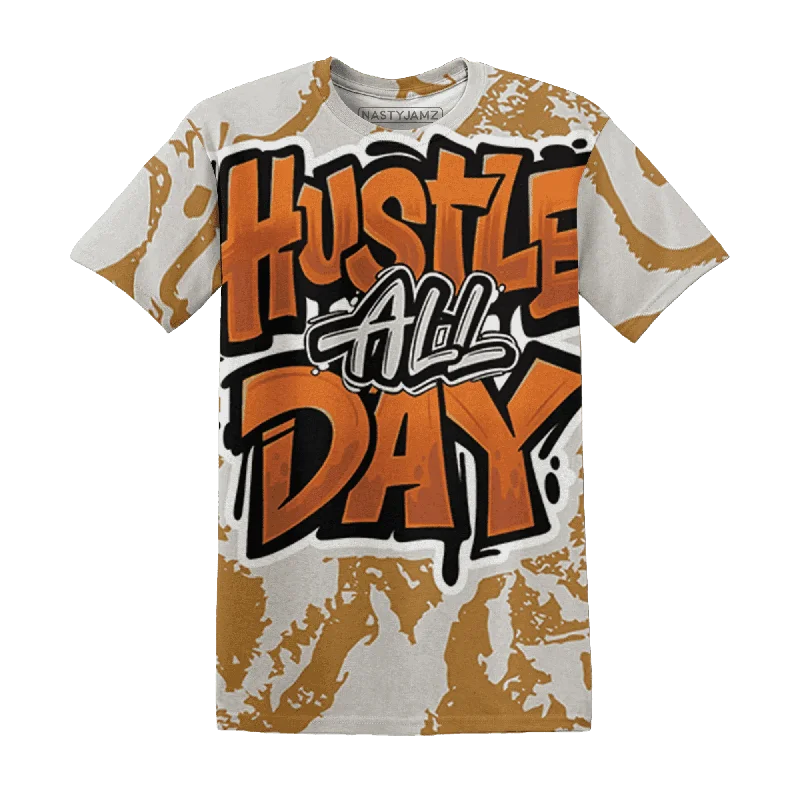 Versatile And Stylish Unisex Apparel Dunk Low Retro Wheat Orange NastyJamz T-Shirt Match Hustle All Day All-Over Print