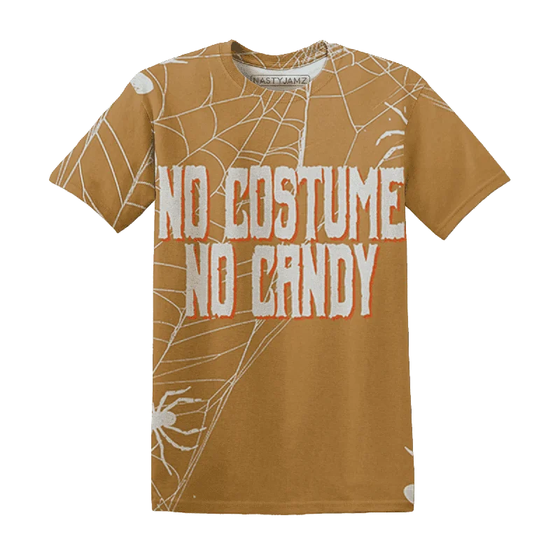 Minimalist Unisex Fashion Must-Haves Dunk Low Retro Wheat Orange NastyJamz T-Shirt Match No Costume No Candy All-Over Print