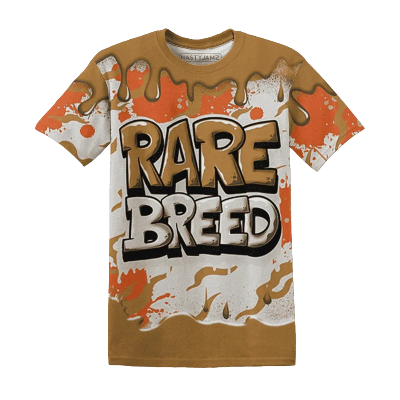 High-Quality Unisex Basics For Everyday Wear Dunk Low Retro Wheat Orange NastyJamz T-Shirt Match Rare Breed Drippin All-Over Print