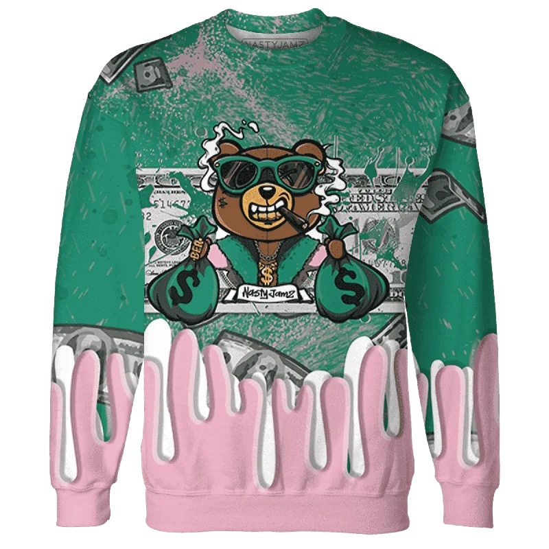 NastyJamz Dunk Pink Malachite Medium Soft Low Sail Sweatshirt Match BER Dollar All-Over Print