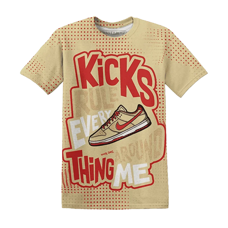 Lightweight And Breathable Unisex Wear Dunk Strawberry Waffle NastyJamz T-Shirt Match Kicks Rule All-Over Print