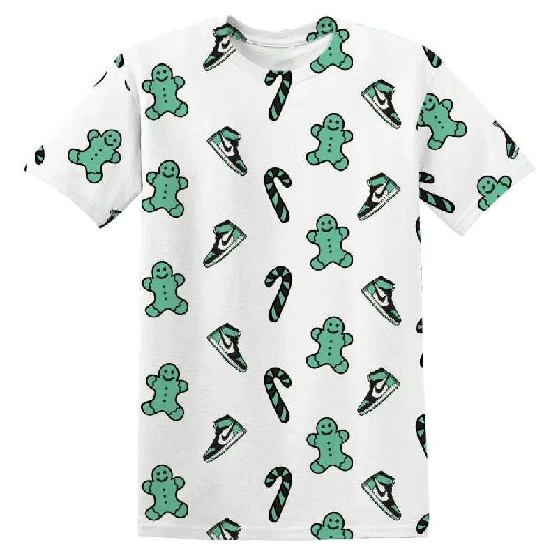 Gender-Neutral Trendy Clothing Styles Green Glow 1s NastyJamz T-Shirt Match Candy Cookie Kicks All-Over Print