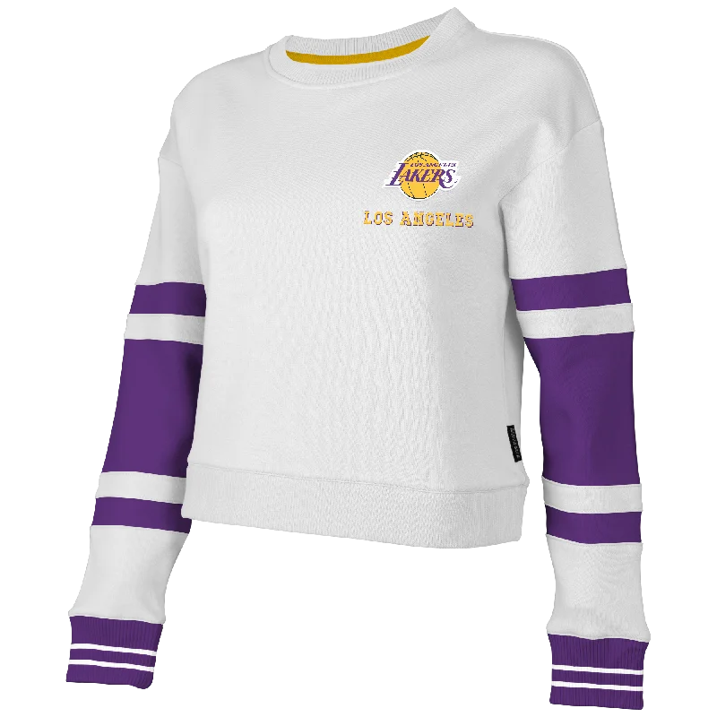 Lakers Wmns Scrimmage LS Crop Crew