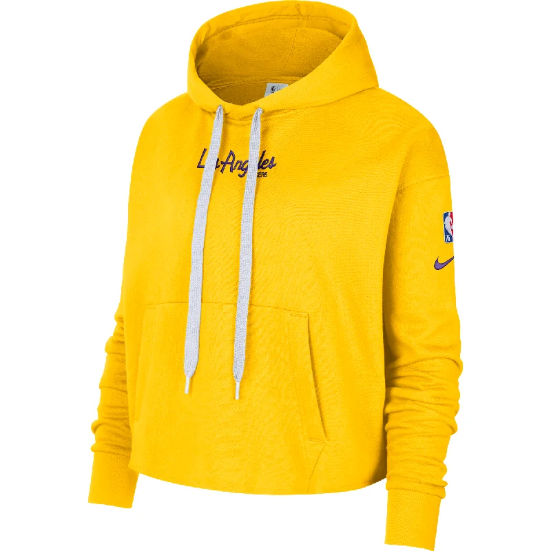 Los Angeles Lakers Courtside Women's Nike NBA Fleece Pullover Hoodie