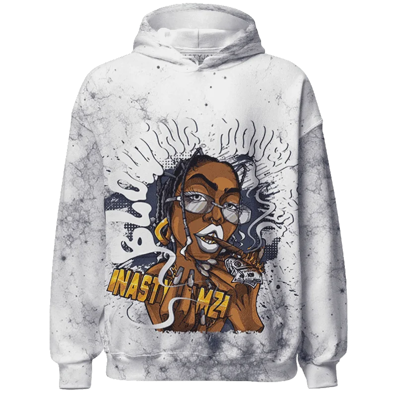 NastyJamz Low Diffused Blue 11s Hoodie Match Blowing Money Fast Girl All-Over Print