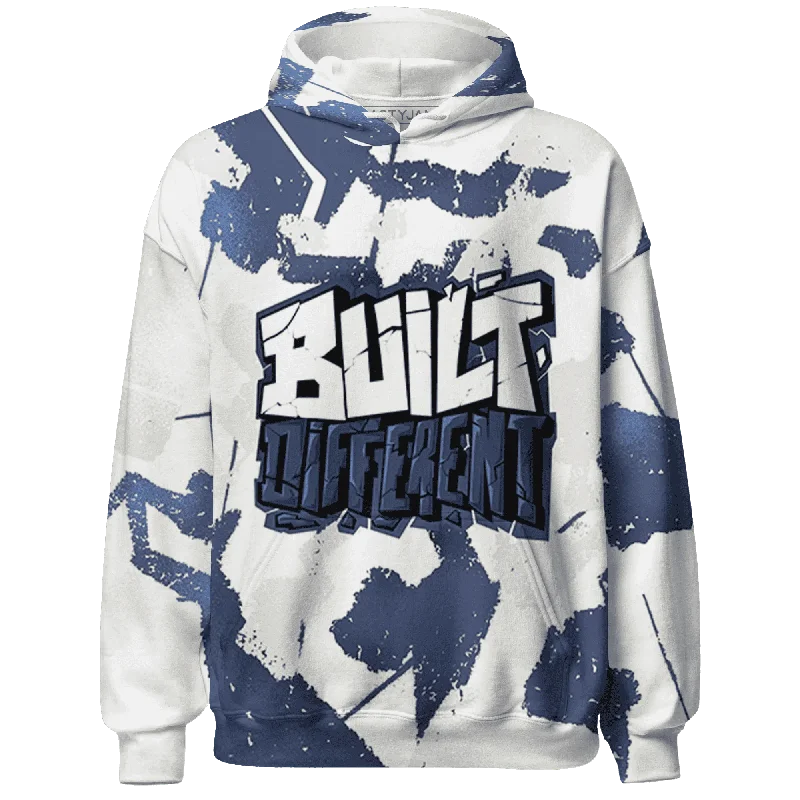 NastyJamz Low Diffused Blue 11s Hoodie Match Built Different Broken All-Over Print