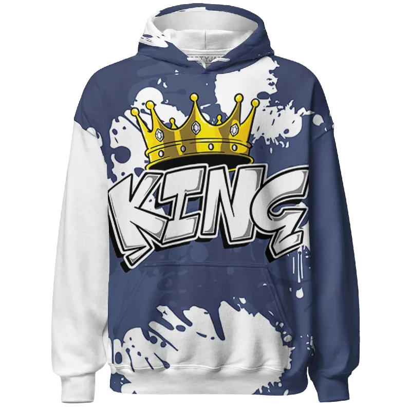 NastyJamz Low Diffused Blue 11s Hoodie Match KING All-Over Print