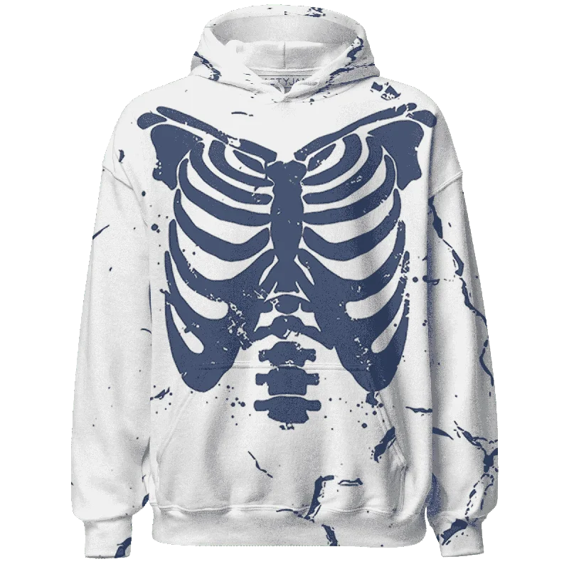 NastyJamz Low Diffused Blue 11s Hoodie Match Skeleton Y2k All-Over Print