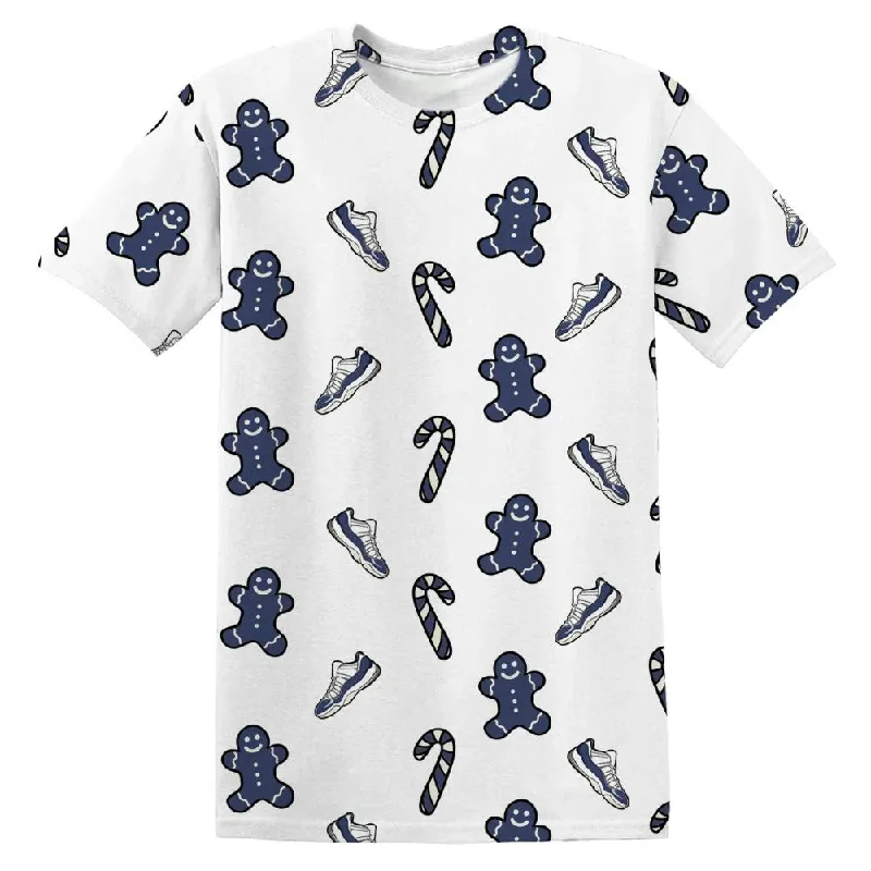 Breathable And Lightweight Unisex Wear Low Diffused Blue 11s NastyJamz T-Shirt Match Candy Cookie Kicks All-Over Print